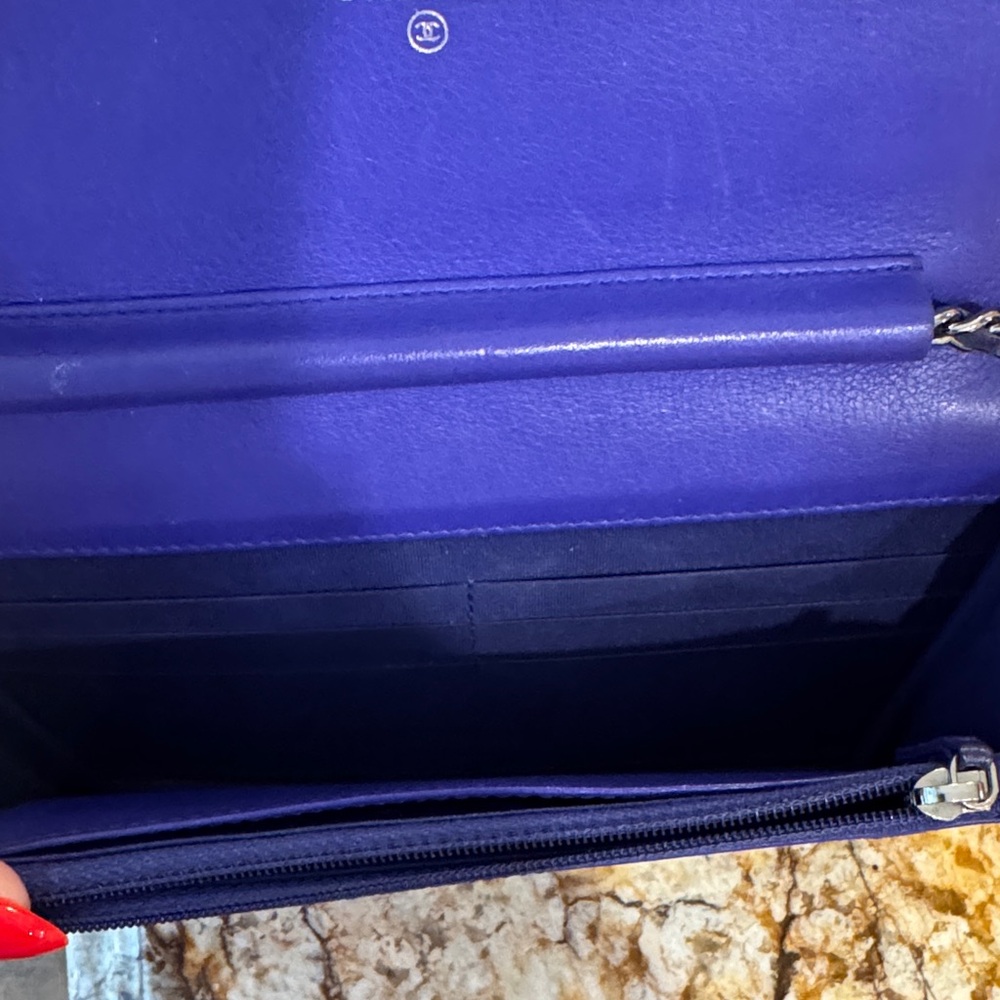 CHANEL Purple wallet on chain - Picture 5 of 5